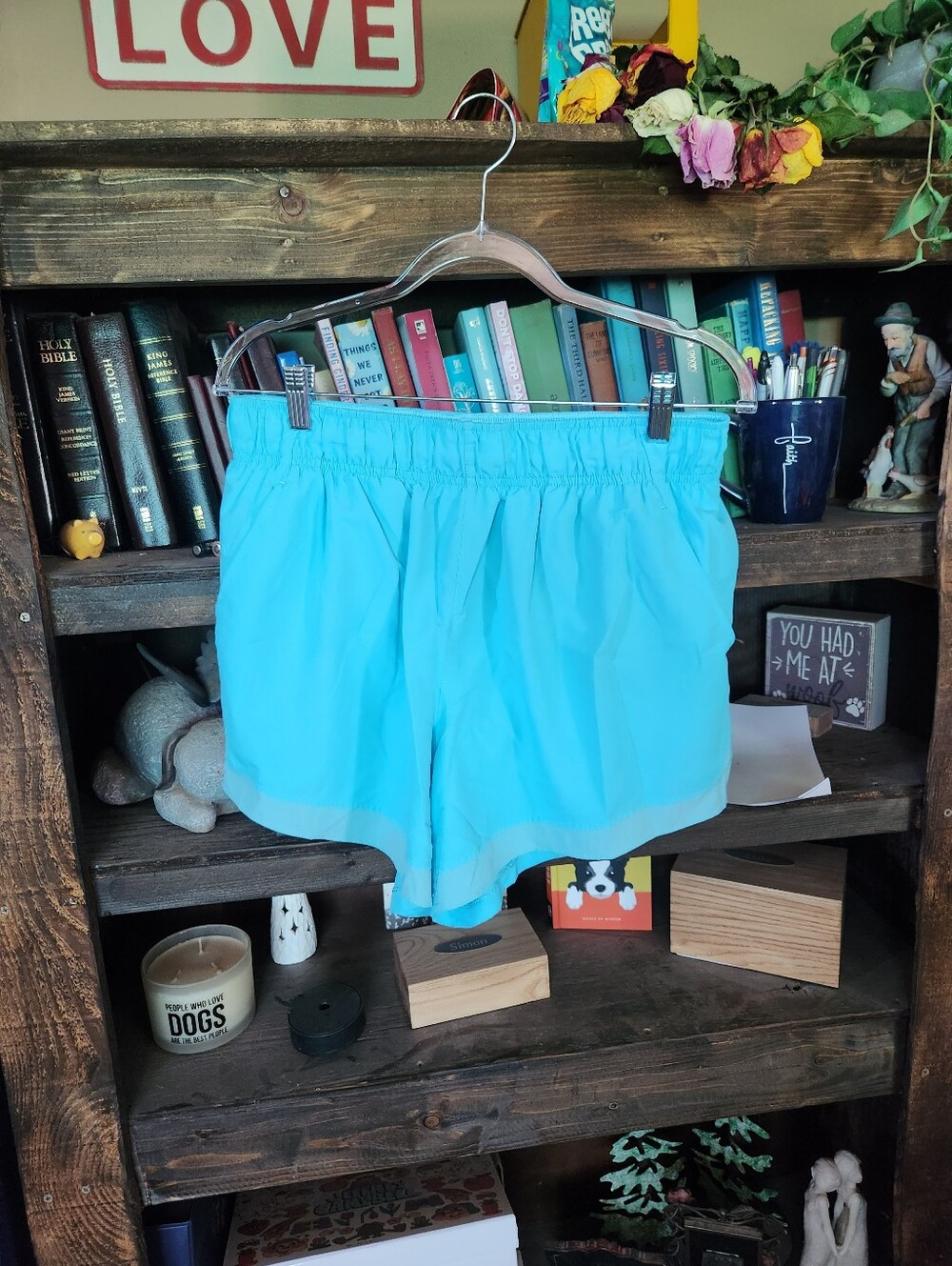 Athletic Works Yellow, Teal, Purple Womens Athletic Shorts - Picture 5 of 10